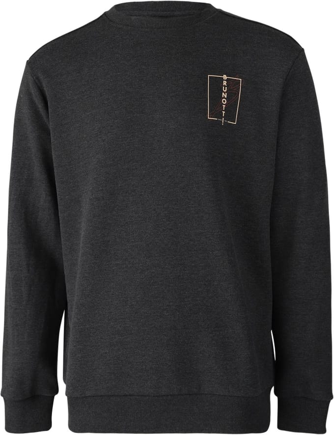 Brunotti - Naval Heren Sweater - Pirate Black - Crew Neck Trui - Regular Fit - S