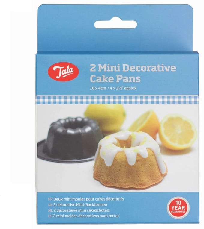 Mini Tulband Bakvorm, Set van 2 Stuks, 10 x 4 cm, Non-Stick - Tala | Everyday