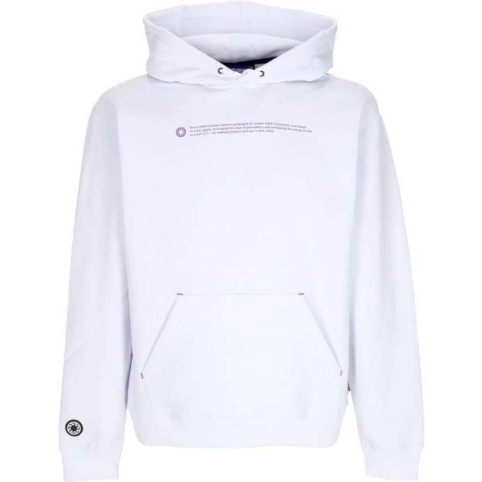 Herenhoodie Outline Logo Hoodie Wit