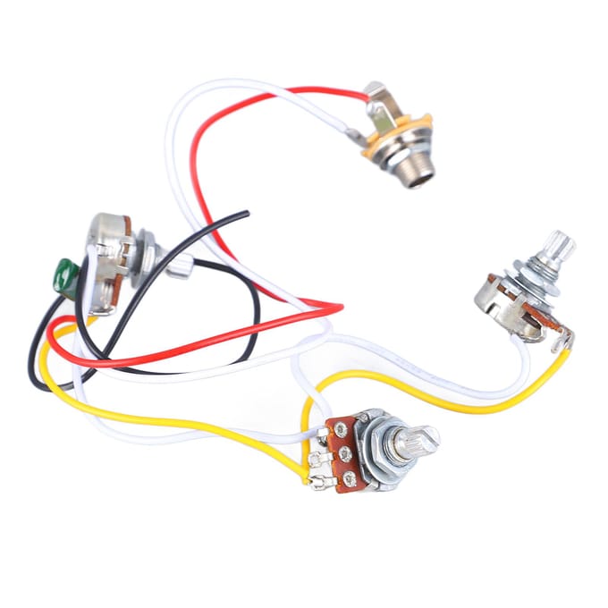 Bas Potentiometer Bedradingsset 500K Toon Volume Controller Instrument Accessoire