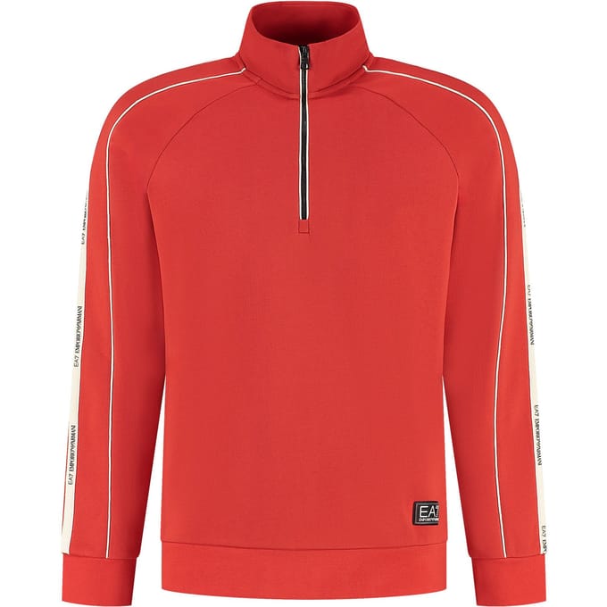 EA7 Logo Series Half-Zip Sweater Heren - Maat M
