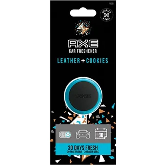 Axe Luchtverfrisser Mini Vent Leather + Cookies 3 Cm Zwart