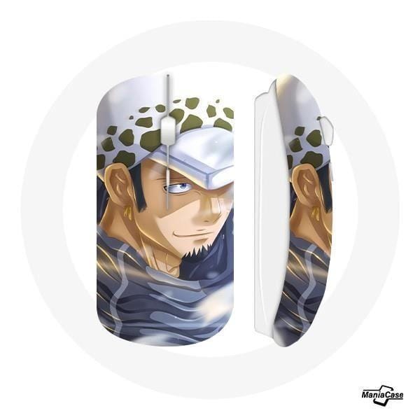 Souris Sans Fil - MANIACASE - Trafalgar Law - Compatible Mac et PC - Clé USB WiFi - Blanc