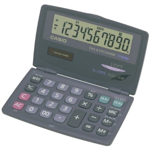 Rekenmachine casio sl-210te