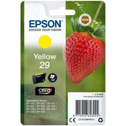 Epson Aardbei 29 Claria Home gele inkt, 1-pack