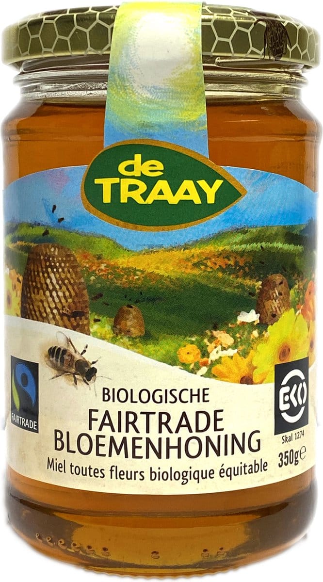 De Traay Fair Trade Bloemen Honing 350 gr