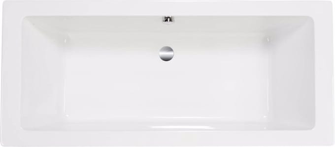 Saqu Deep Badkuip - 180x80cm - Glans wit - Acryl - Tweepersoons Inbouwbad