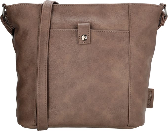 Beagles Cuenca Schoudertas - Dames - Crossbody Tas - Compact - Damestas - Donkertaupe