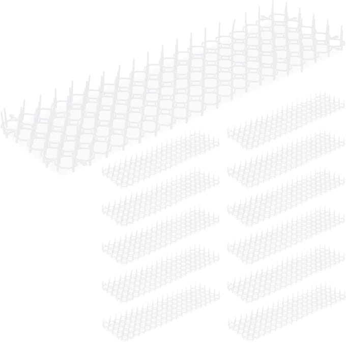 anti katten in tuin - set van 12 strips - 49 x 14 cm - kunststof