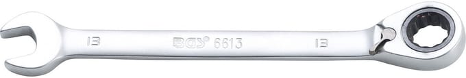 BGS Ratelring-steeksleutel omschakelbaar SW 13 mm - 6613
