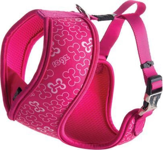 Rogz Lapz Trendy Wrapz Harnas Bones Roze 39x52 cm