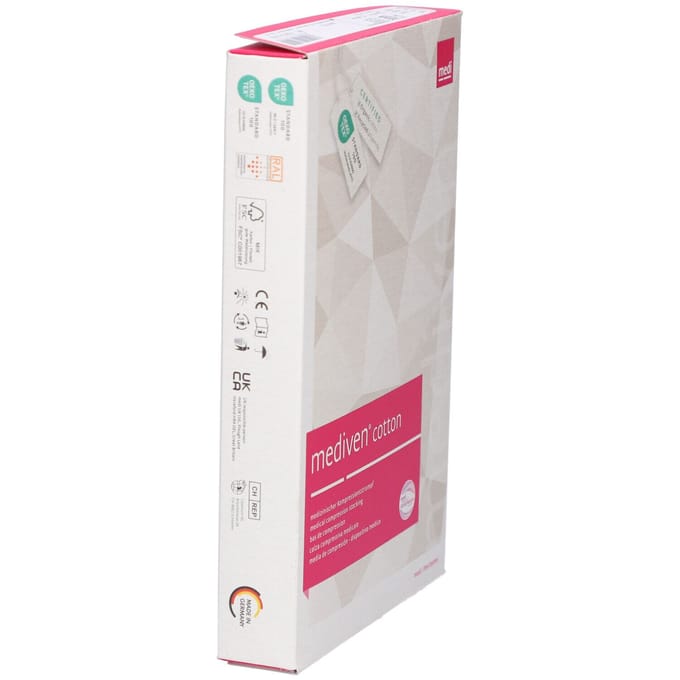Mediven Cotton Ccl2 Ad g.t. Zwart M2 1paar 1 Kousen