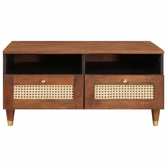 vidaXL - Salontafel - 80 - x - 54 - x - 40 - cm - Massief - Mango - Hout
