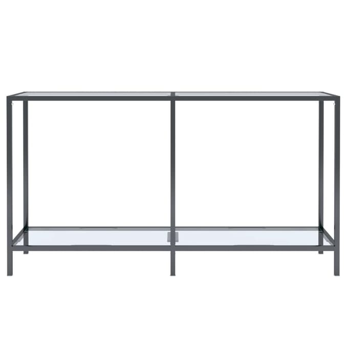 vidaXL - Wandtafel - 140x35x75,5 - cm - gehard - glas - transparant