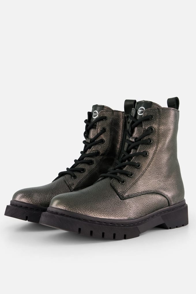 Tamaris Tamaris Veterboots zilver Textiel