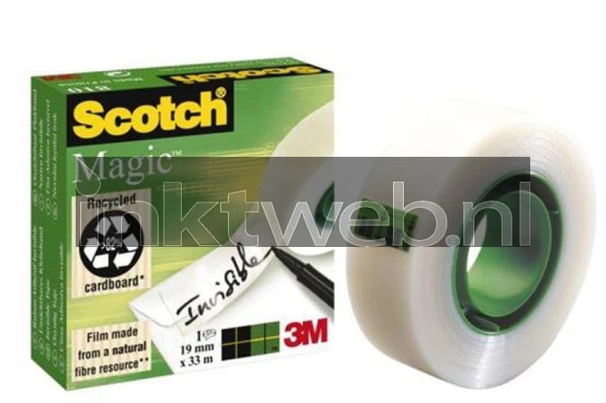 Scotch magic 810 onzichtbare plakband 19x32,9 mm transparant (Origineel)