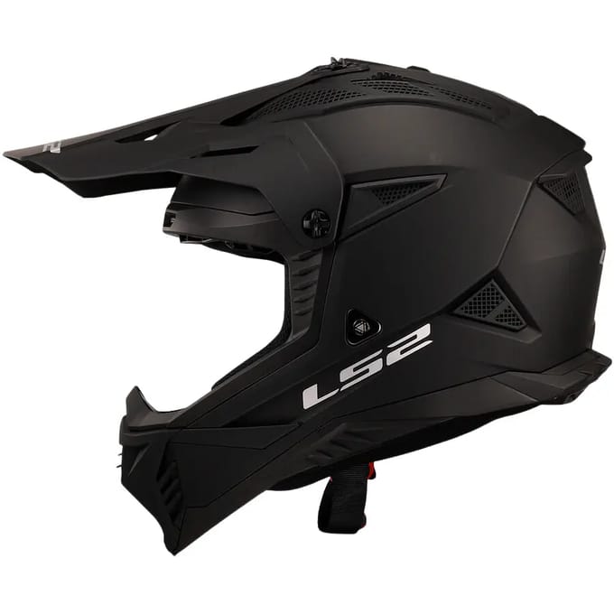 LS2 MX708 Fast II Solid Mat Zwart Offroad Helm - Helm