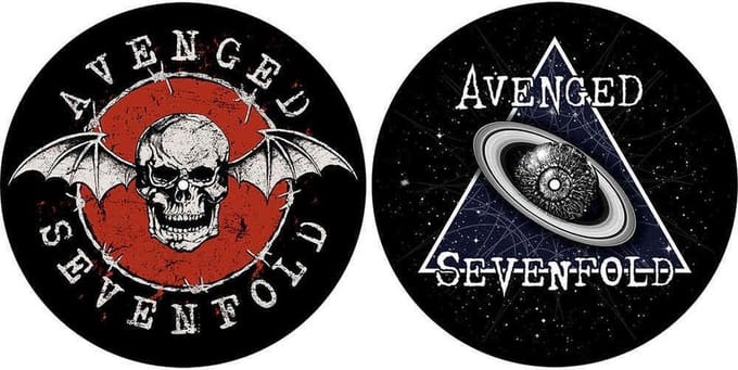Avenged Sevenfold - Skull / Space Platenspeler Slipmat - Multicolours
