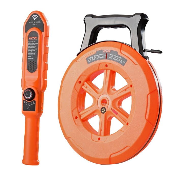 Pijpverstopping Detector Locators 100ft/30m Waterdicht voor PVC Plastic Metaal