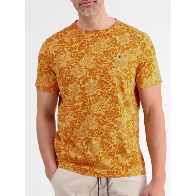 Lerros - T-shirt - Mannen - L - 921 MANGO - Katoen - 2453066