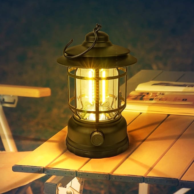 CLVP® Kampeerlamp - Camping Lamp - Kampeer Lantaarn - Noodlamp Oplaadbaar