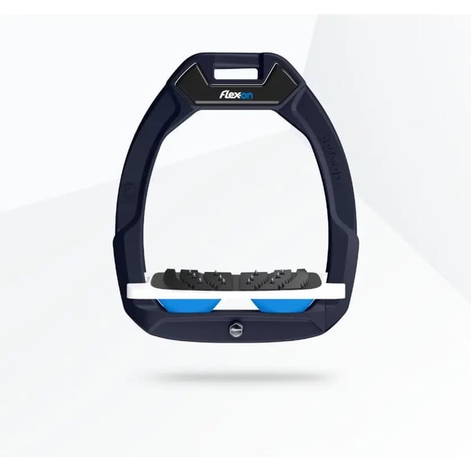 Veiligheidsstijgers Paardrijden Ingelend Ultra Grip Groen/Wit/Blauw Flex-On Safe-On