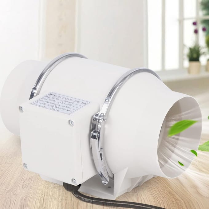 Buisventilator - Kanaalventilator - Lucht Afvoeren - Stil Ontwerp - 31 Decibel - Nee
