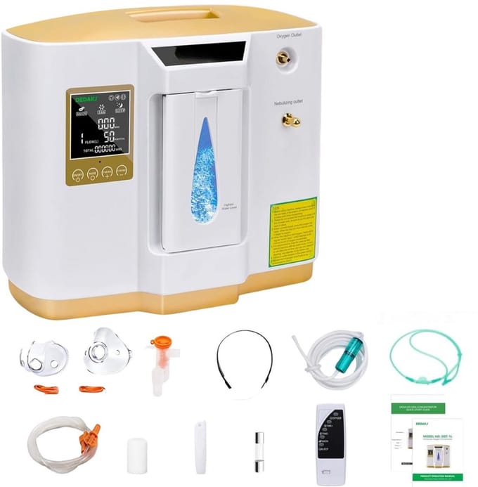 ApexArte® Zuurstofconcentrator - Zuurstofmachine 93% Zuiverheid - Zuurstoffles