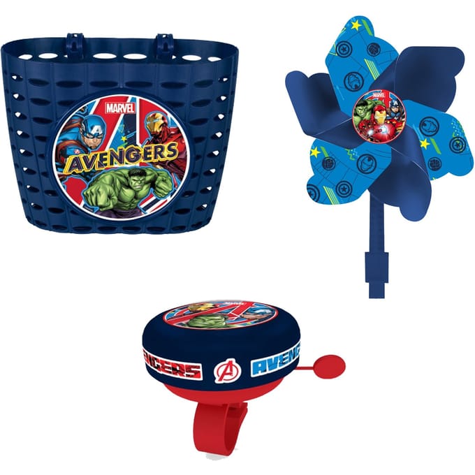 Avengers fietsset; mand, molen en bel