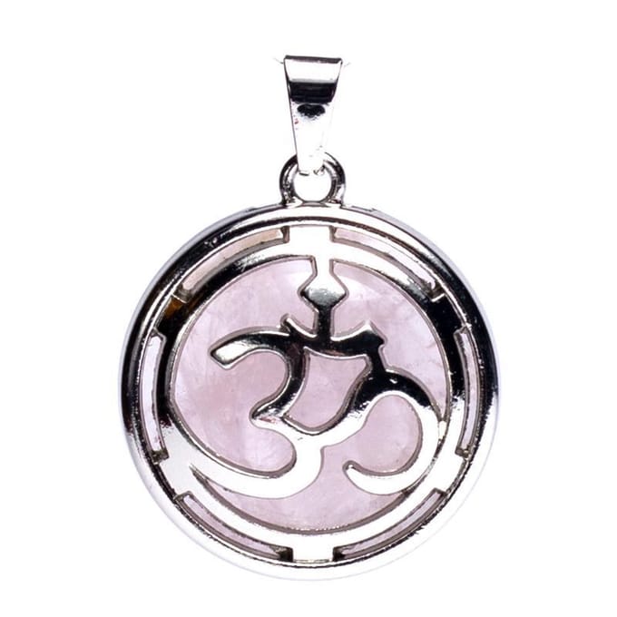 Hanger Ohm met Rozenkwarts - 3 cm