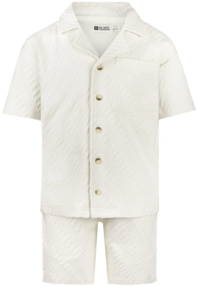 No Way Monday - Kledingset - Off White - Loose Fit - Maat 128