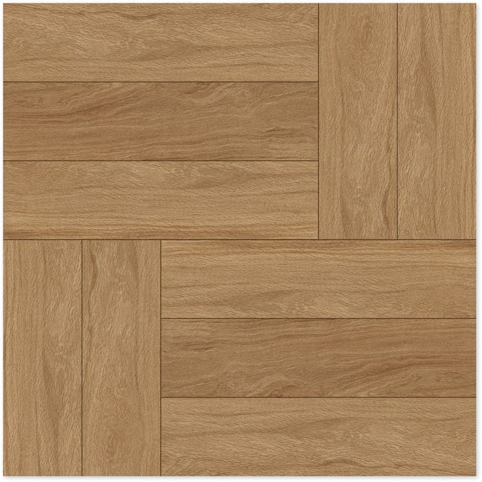 24Supply Plaktegels - Vloer - 10 Stuks - Mat - Houtlook - 30x30cm