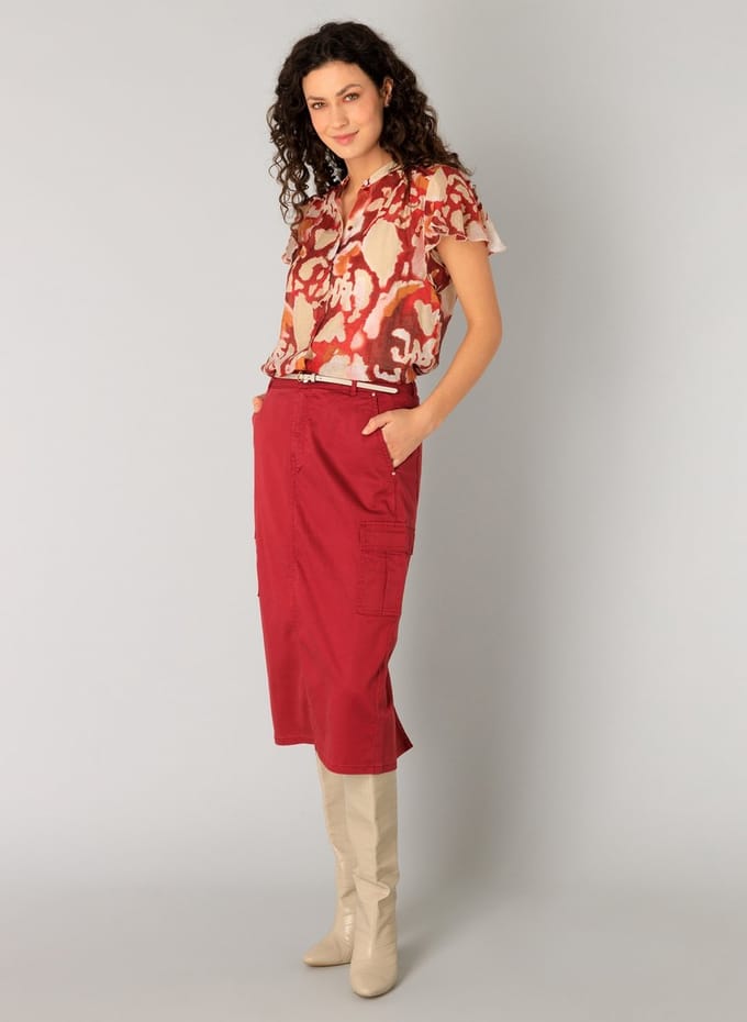 YEST Rho Tops - Maroon/Multi Colour - maat 38