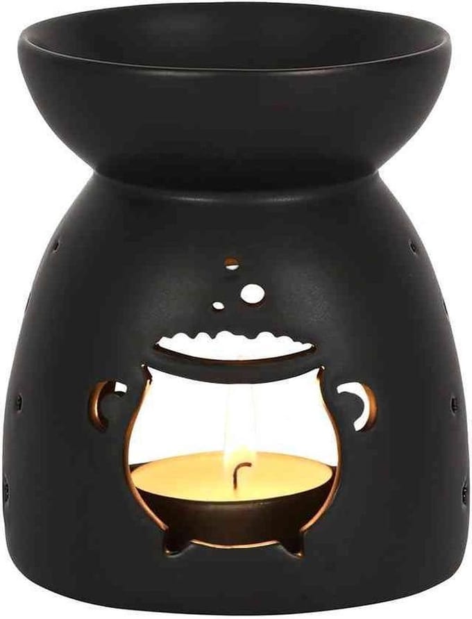 Something Different - Black Cauldron Cut Out Oliebrander - Multicolours
