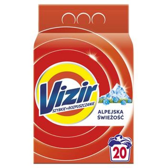 Lessive Vizir Fraîcheur Alpine 1.1KG (20 Lavages)