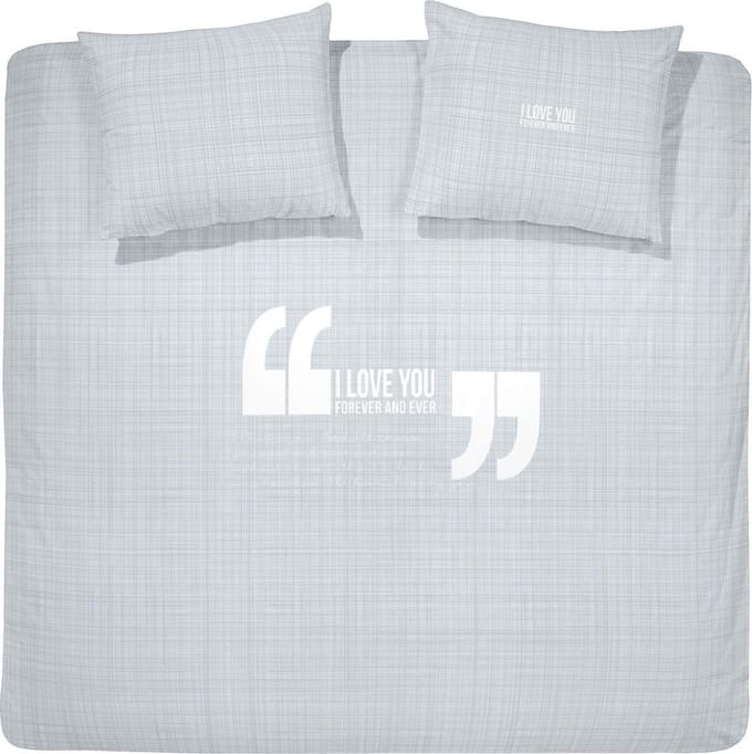 Damai Dekbedovertrekset katoen 200 x 200/220 cm always light grey