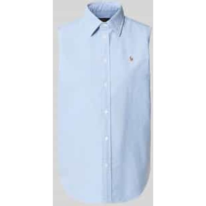 relaxed fit overhemdblouse van puur katoen