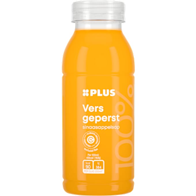 100% zelf geperst sinaasappelsap