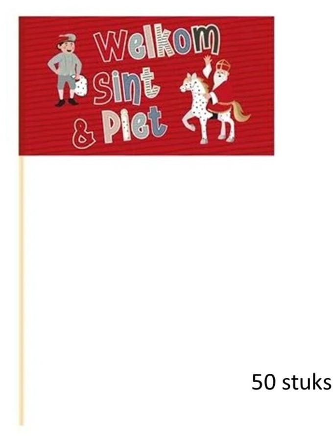 50 Zwaaivlaggen Sinterklaas