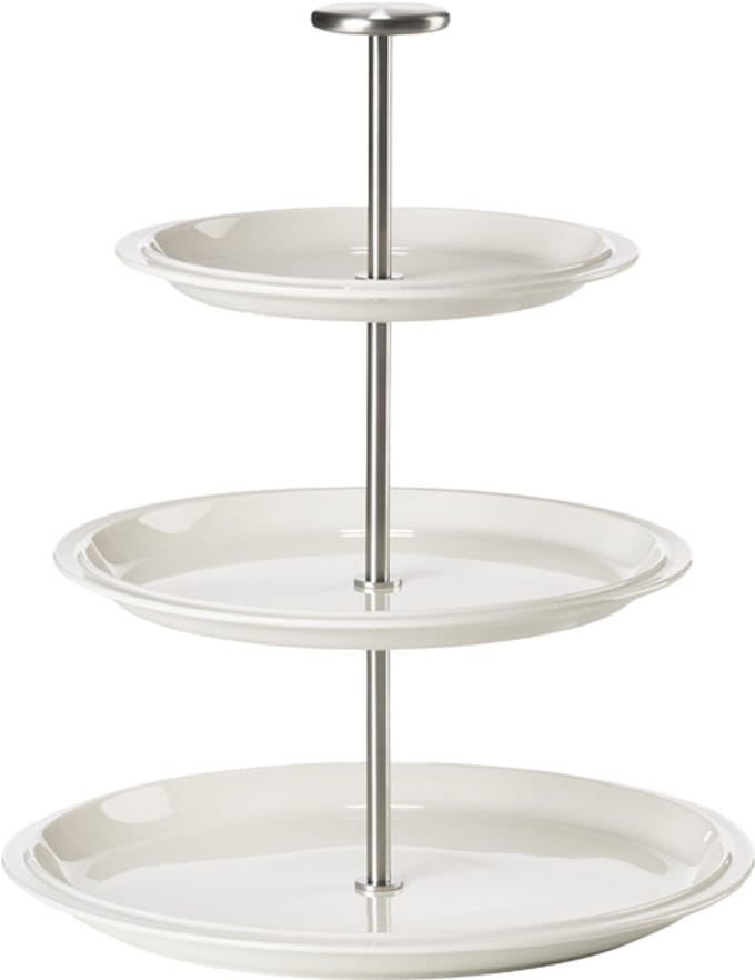 Zone Denmark Serveerstandaard, drie lagen Dia 24 x 31 cm Offwhite