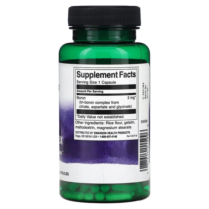 Triple Borium Complex, 3mg, 250 capsules