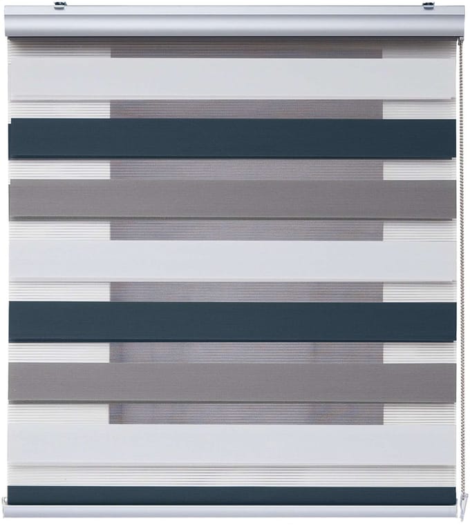 Storesdeco - Premium Duo rolgrodijn met aluminium afwerking, 60x250 cm