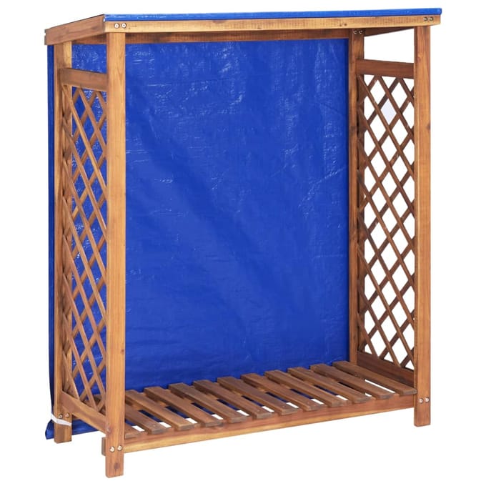 vidaXL - Haardhoutopslag - 105x38x115 - cm - massief - acaciahout