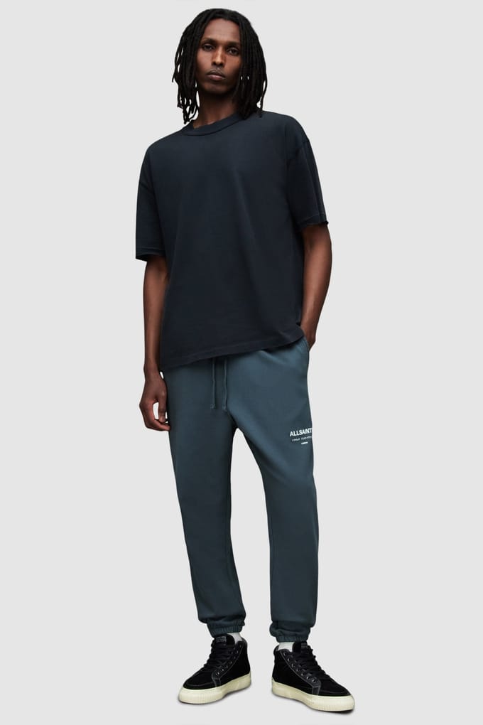 AllSaints Underground Sweatpan Jade Blue Größe: XL | Jogginghosen Outlet | Herren | Blau