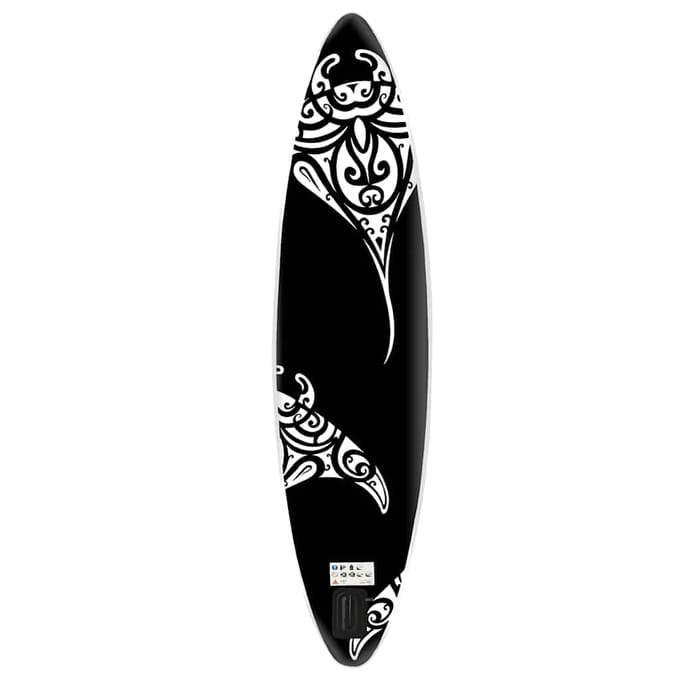 vidaXL Stand Up Paddleboardset opblaasbaar 305x76x15 cm zwart