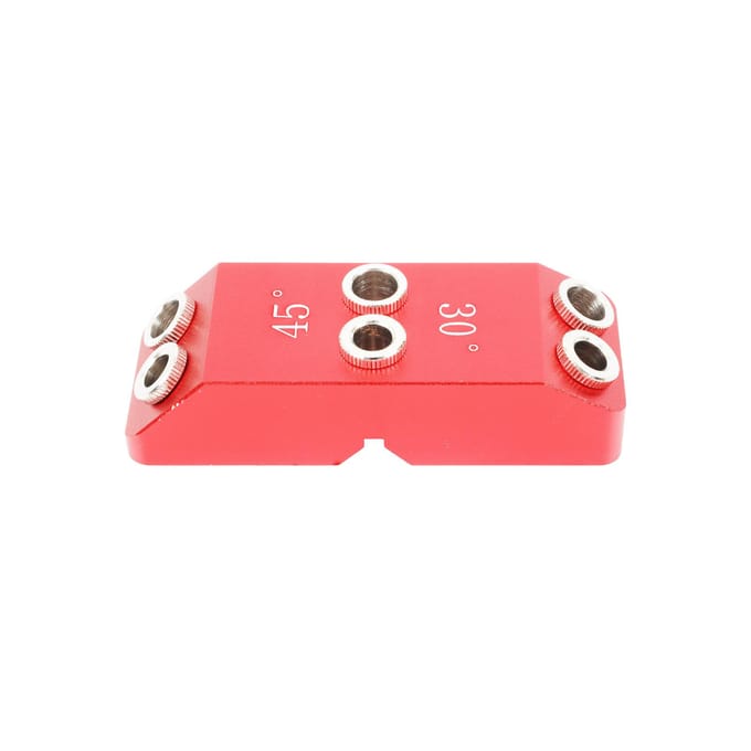 Boorgatgeleidingsmal 304590 Graden Dekkabelleuning Draadstift Boorgeleider Boorsjabloon rood