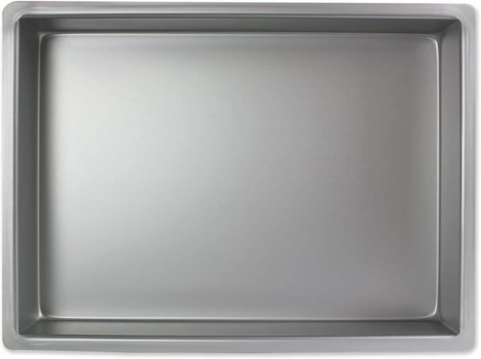 Professionele Aluminium Rechthoekige Cakevorm 25 x 38 x 7.5 cm Diep