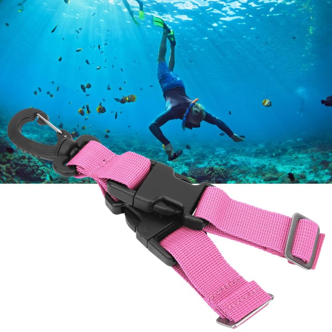 Palmes de Plongée Boucle à Dégagement Rapide Sangle de Palmes Boucle d'Accrochage Équipement de Maintien Strappink pink