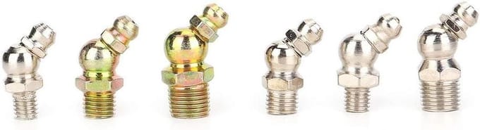 Nippel Set - Smeernippels - Machine Onderhoud - Diverse Schroefdraad - 130 Stuks - Zilverkleurig