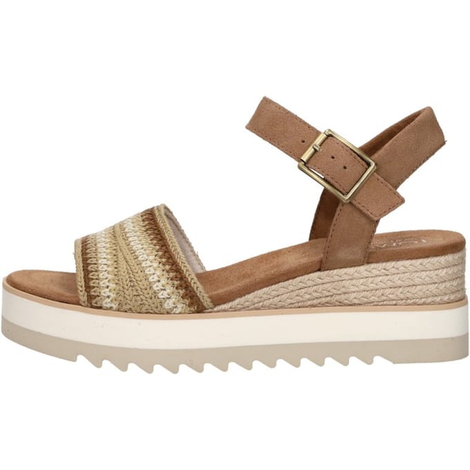 TOMS Diana Sandalen Touwzool - cognac - Maat 36